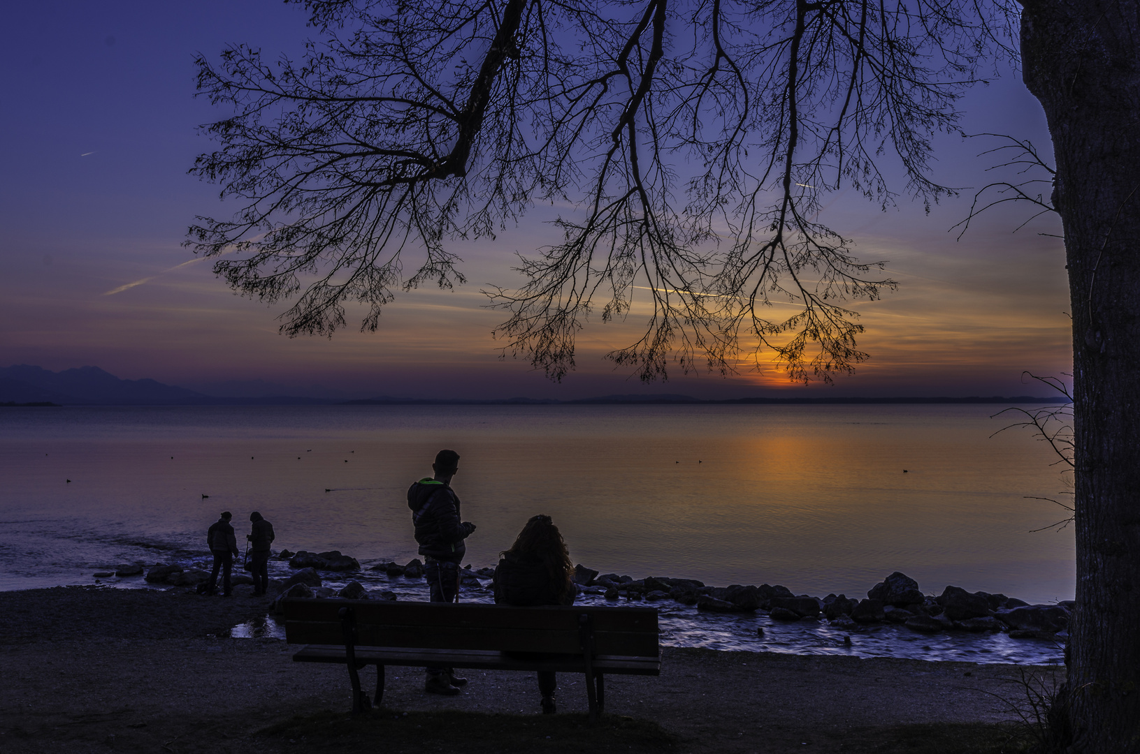 Abendrot am Chiemsee