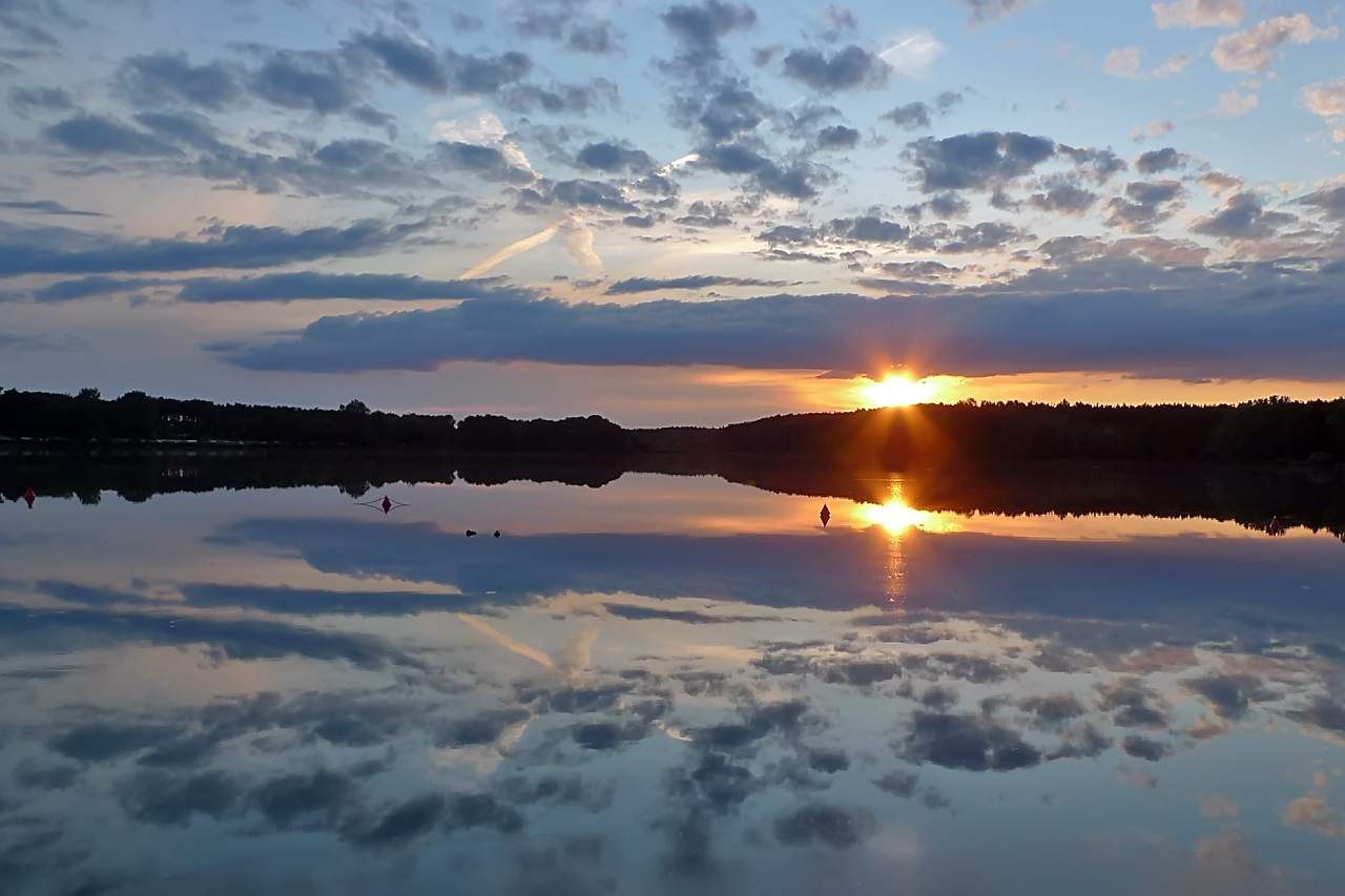 Abendrot am Dechsendorfer Weiher