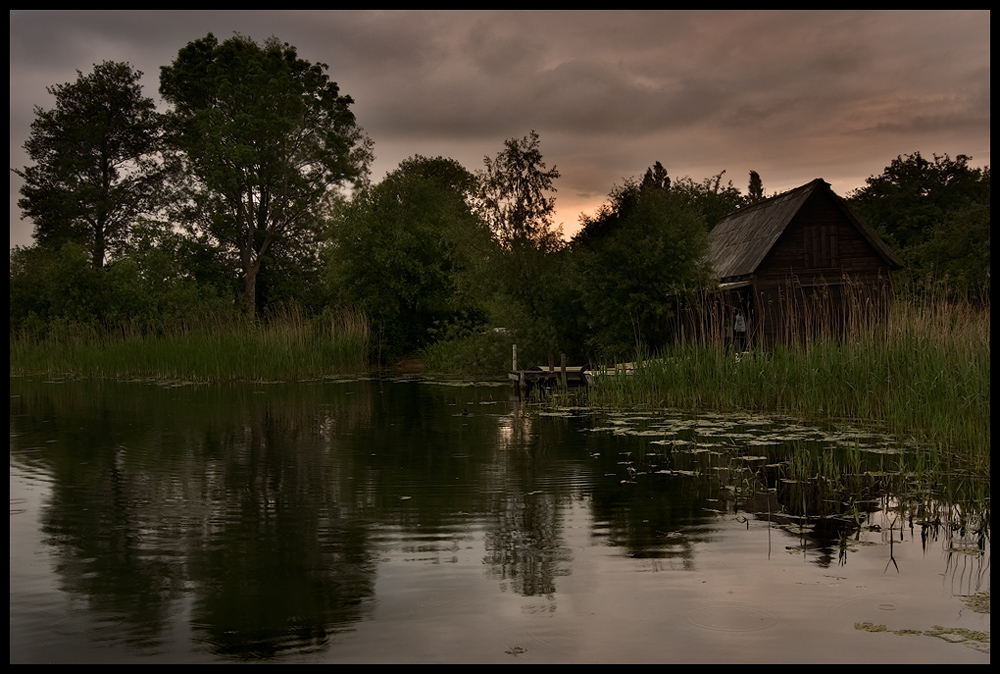 Abendrot am Dieksee