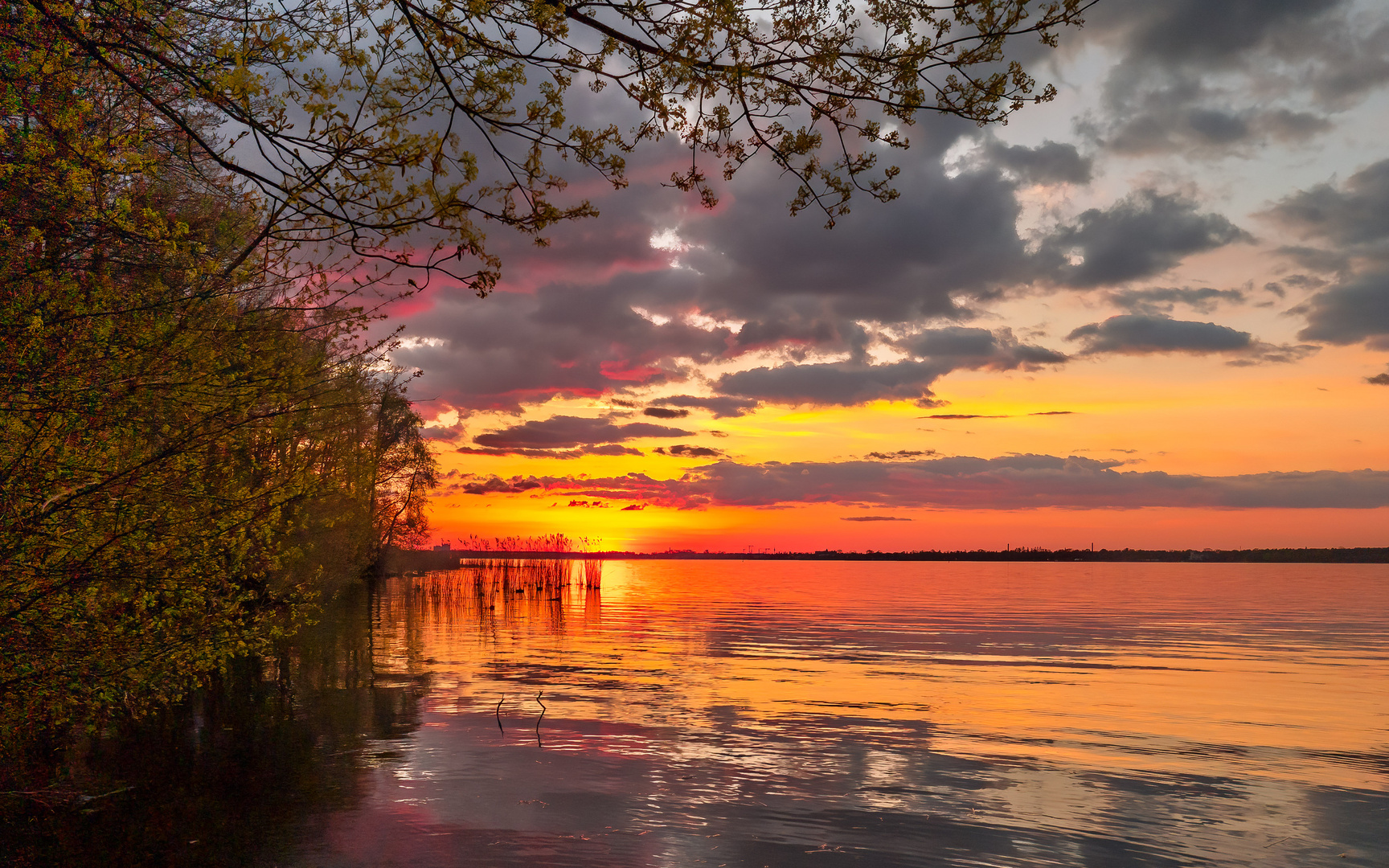 Abendrot am grossen Müggelsee