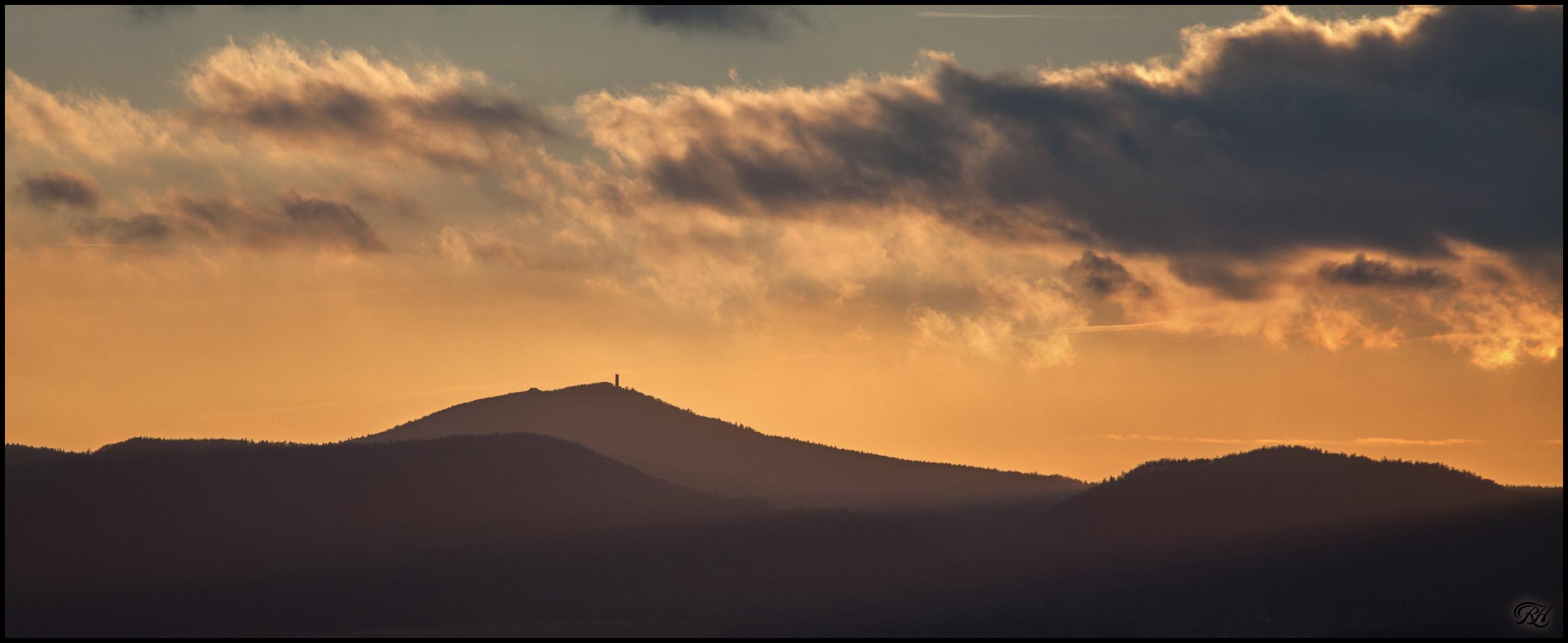 Abendrot am Hochwald