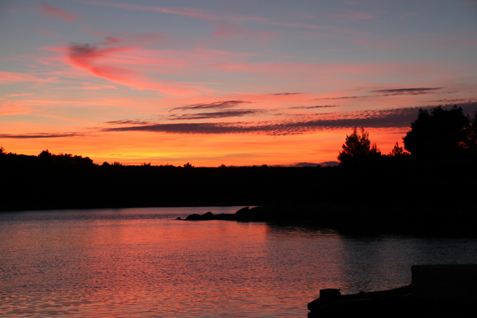 Abendrot am Meer