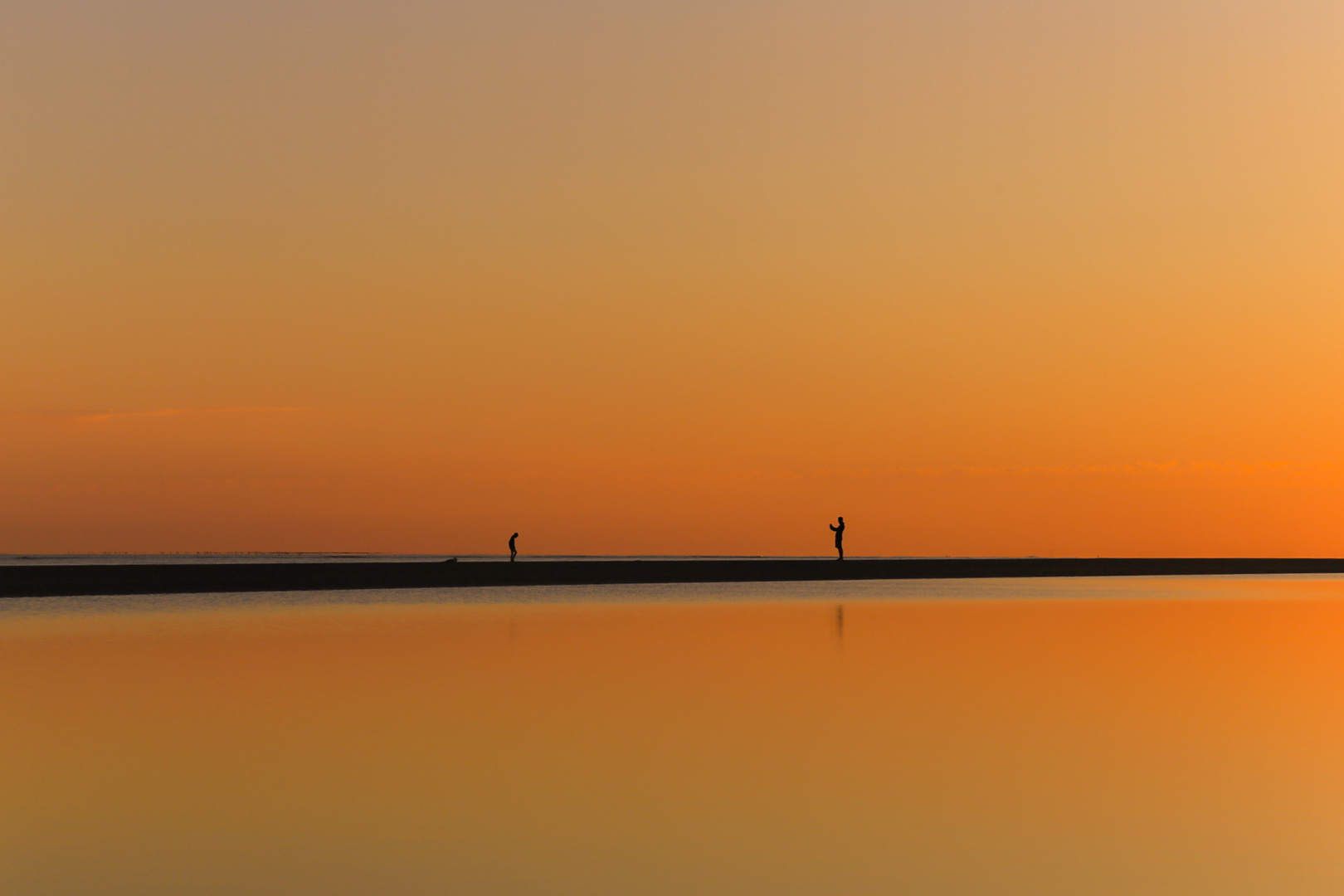 Abendrot am Meer