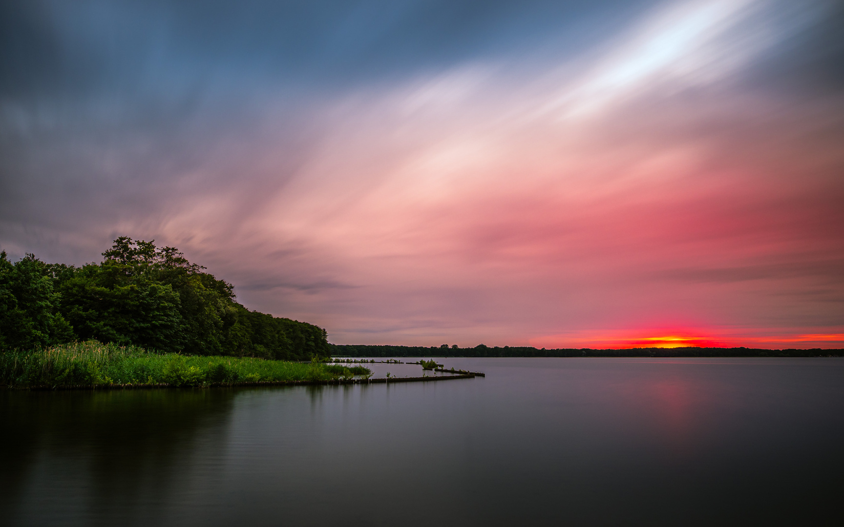 Abendrot am Müggelsee