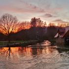 Abendrot am Mühlkanal