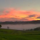 Abendrot am Nebelsee