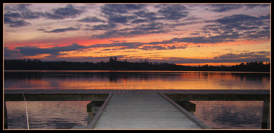 Abendrot am Pfäffikersee