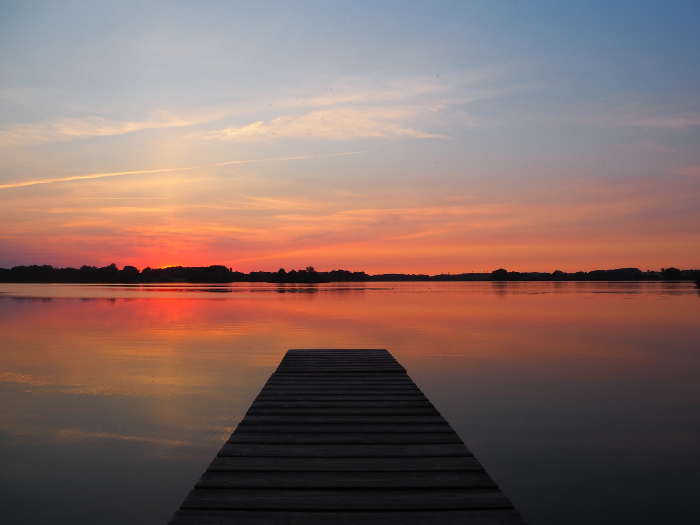 Abendrot am Plöner See