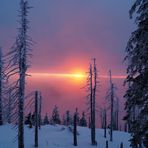 Abendrot am Rachel (Bay. Wald)