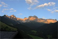 Abendrot am Rosengarten