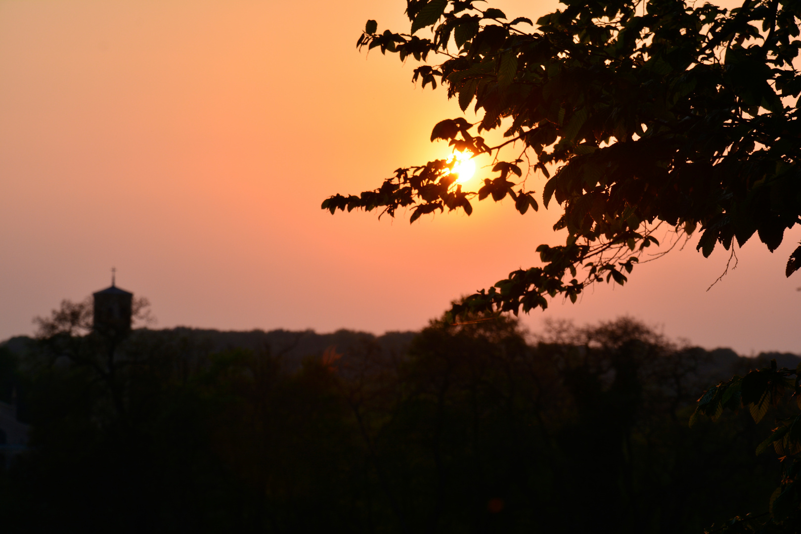 Abendrot am Ruinenberg