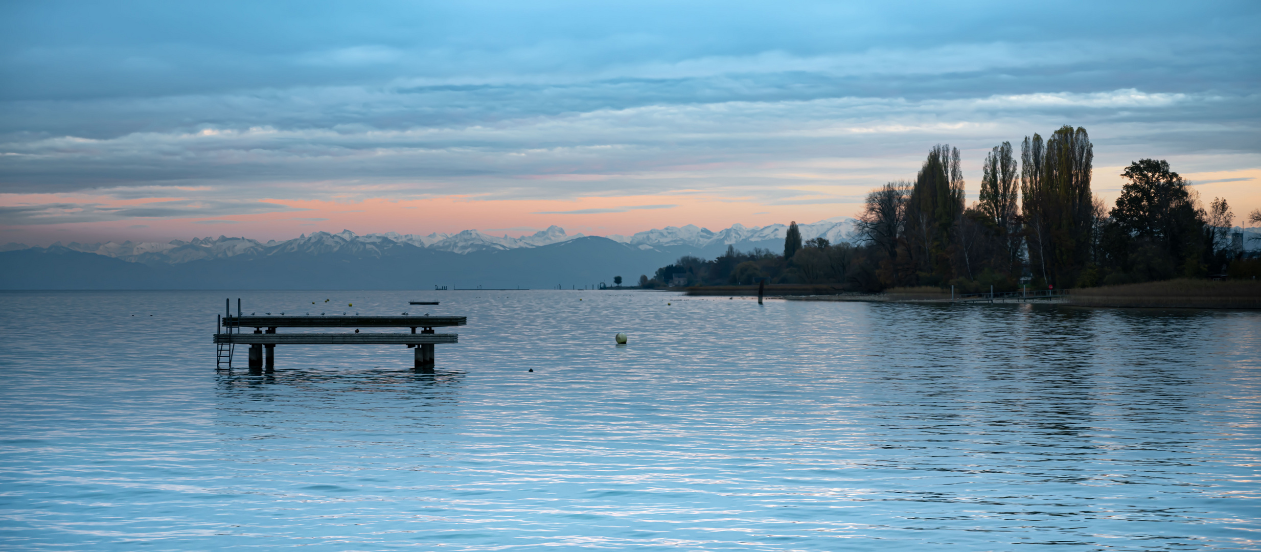 Abendrot am schönen Bodensee