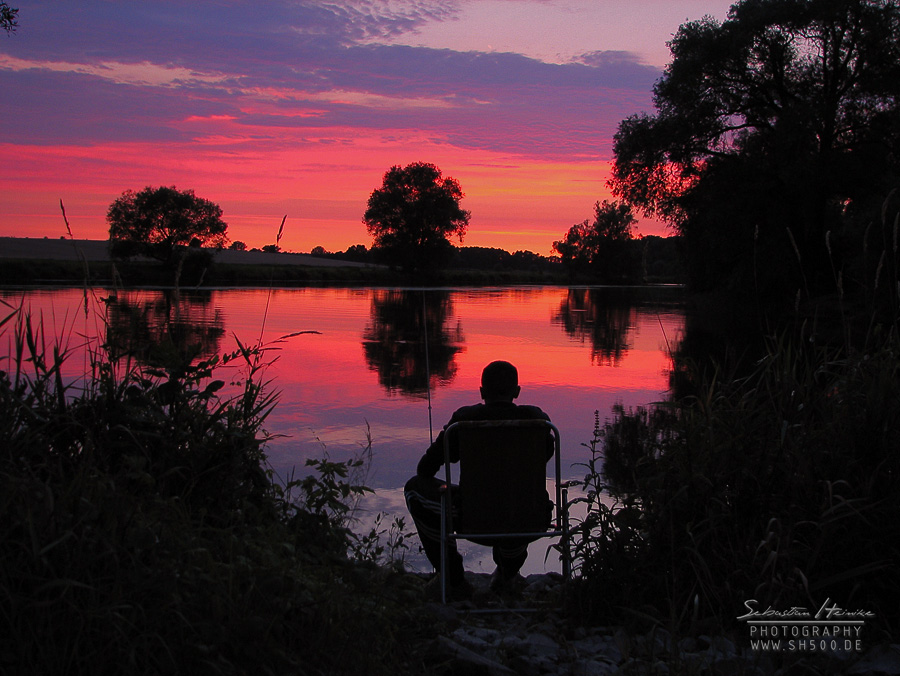 Abendrot am Schollener Pegel