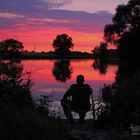 Abendrot am Schollener Pegel