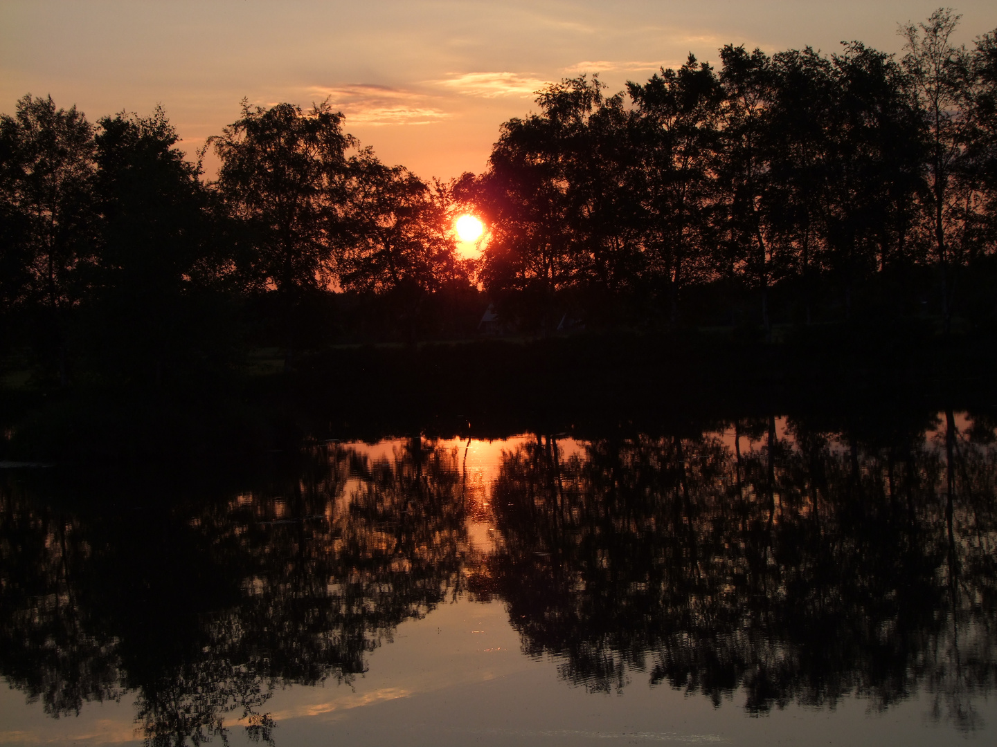 Abendrot am See