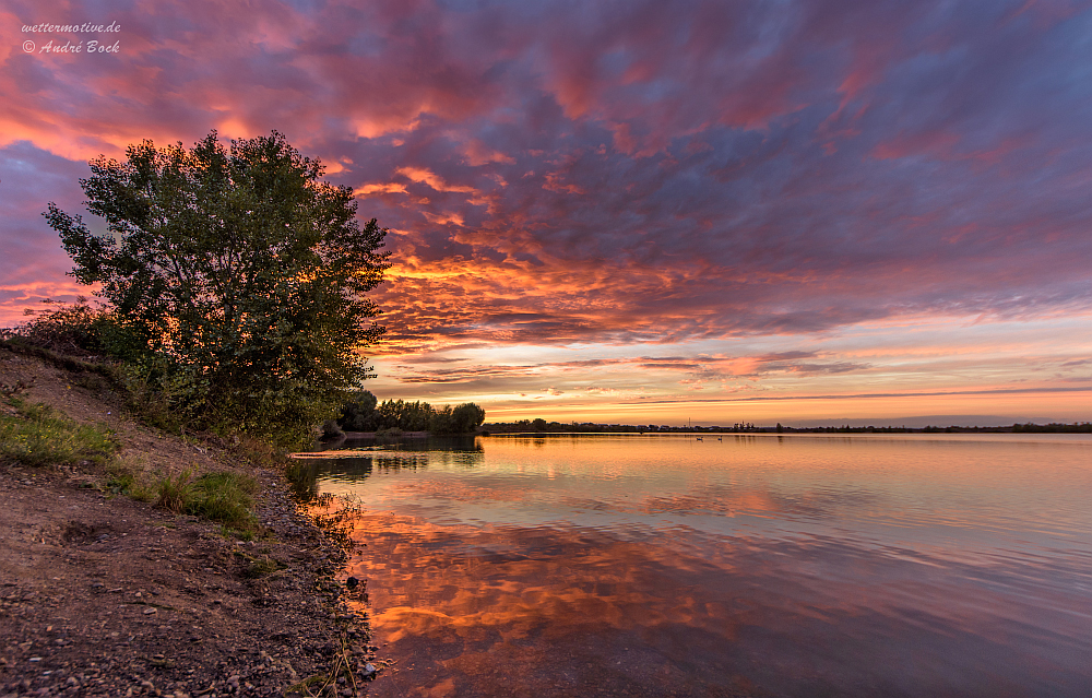 Abendrot am See