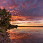 Abendrot am See