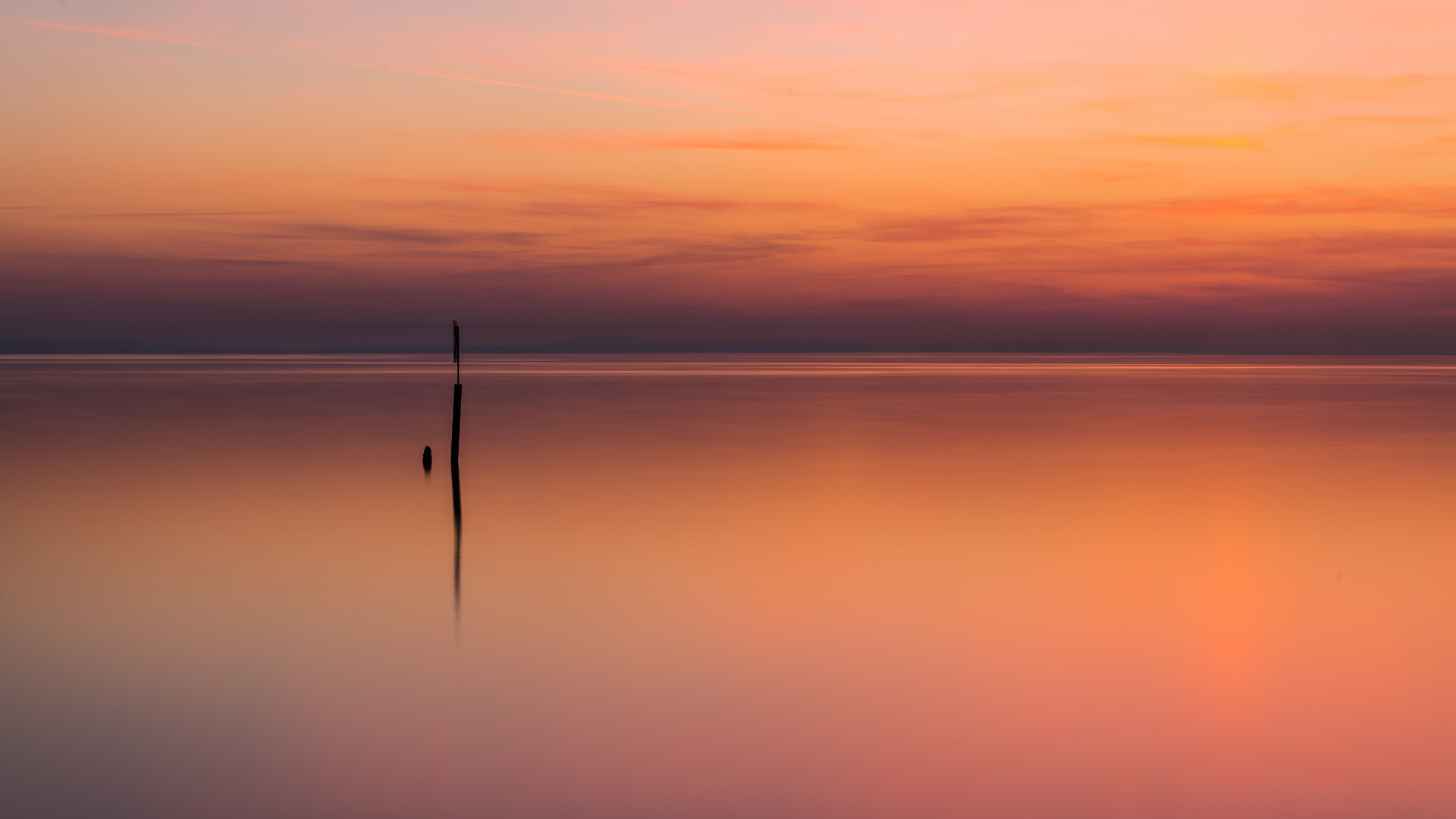 Abendrot am See 