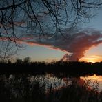 Abendrot am Spielmannsteich