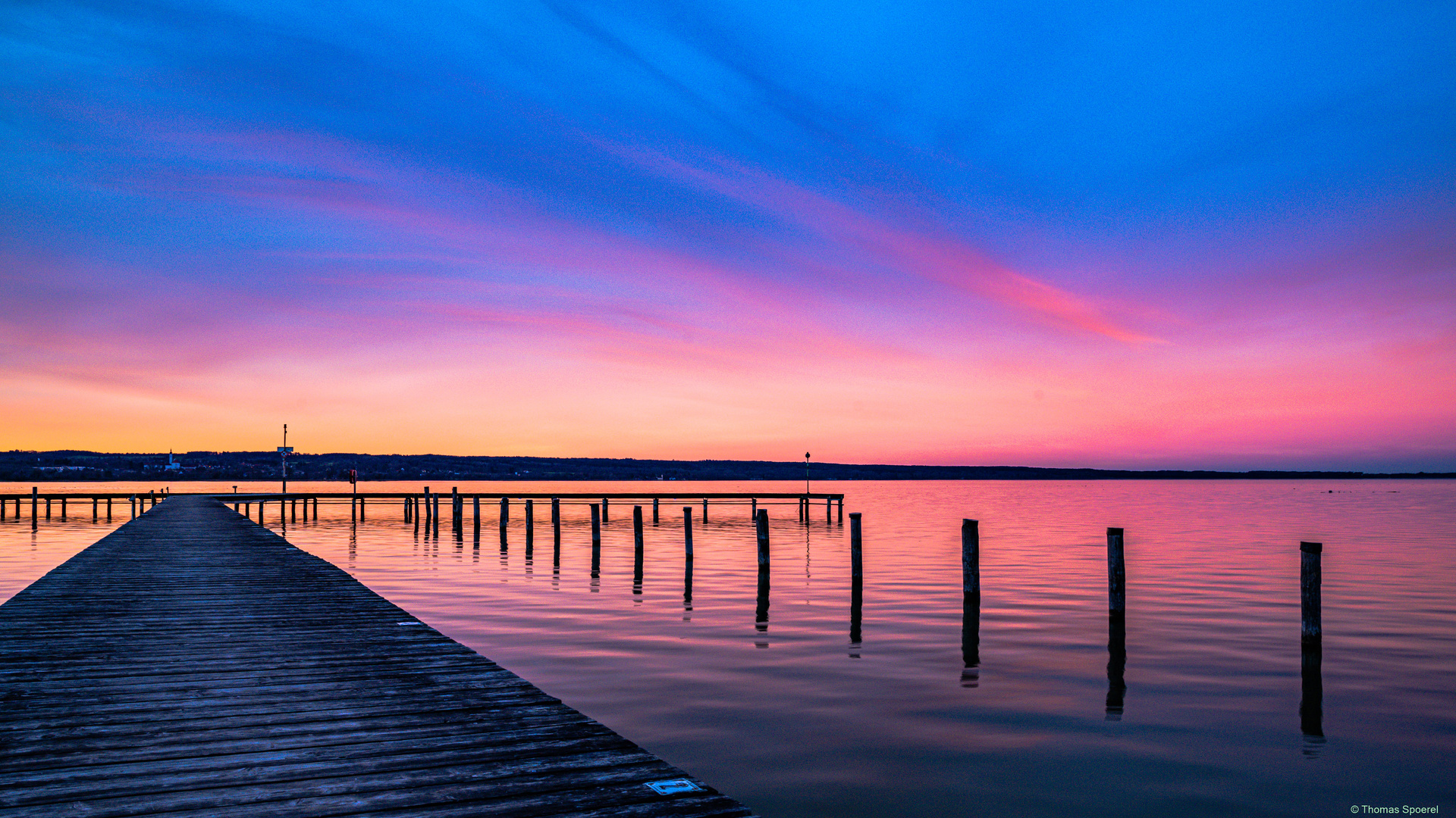 Abendrot am Steg  