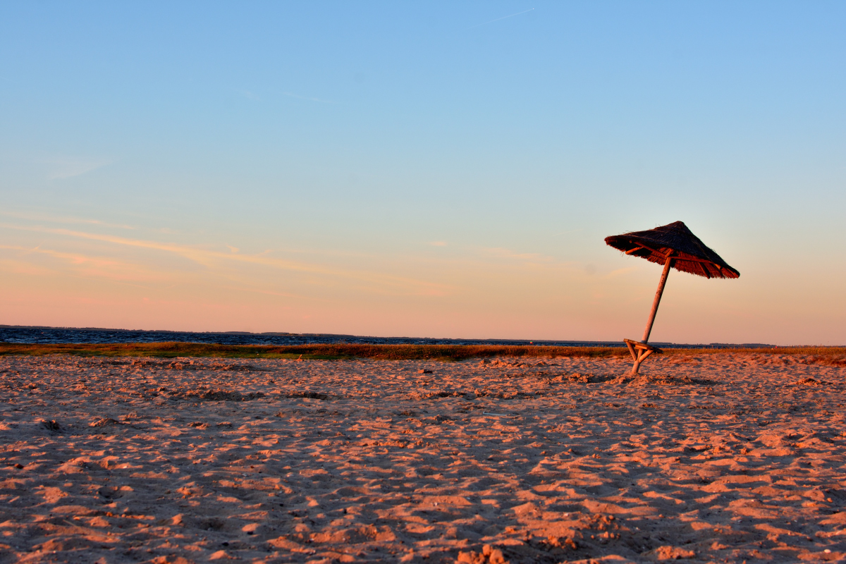 Abendrot am Strand