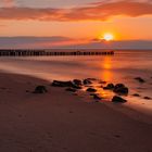 Abendrot am Strand