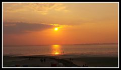 Abendrot am Strand von Utersum auf Föhr