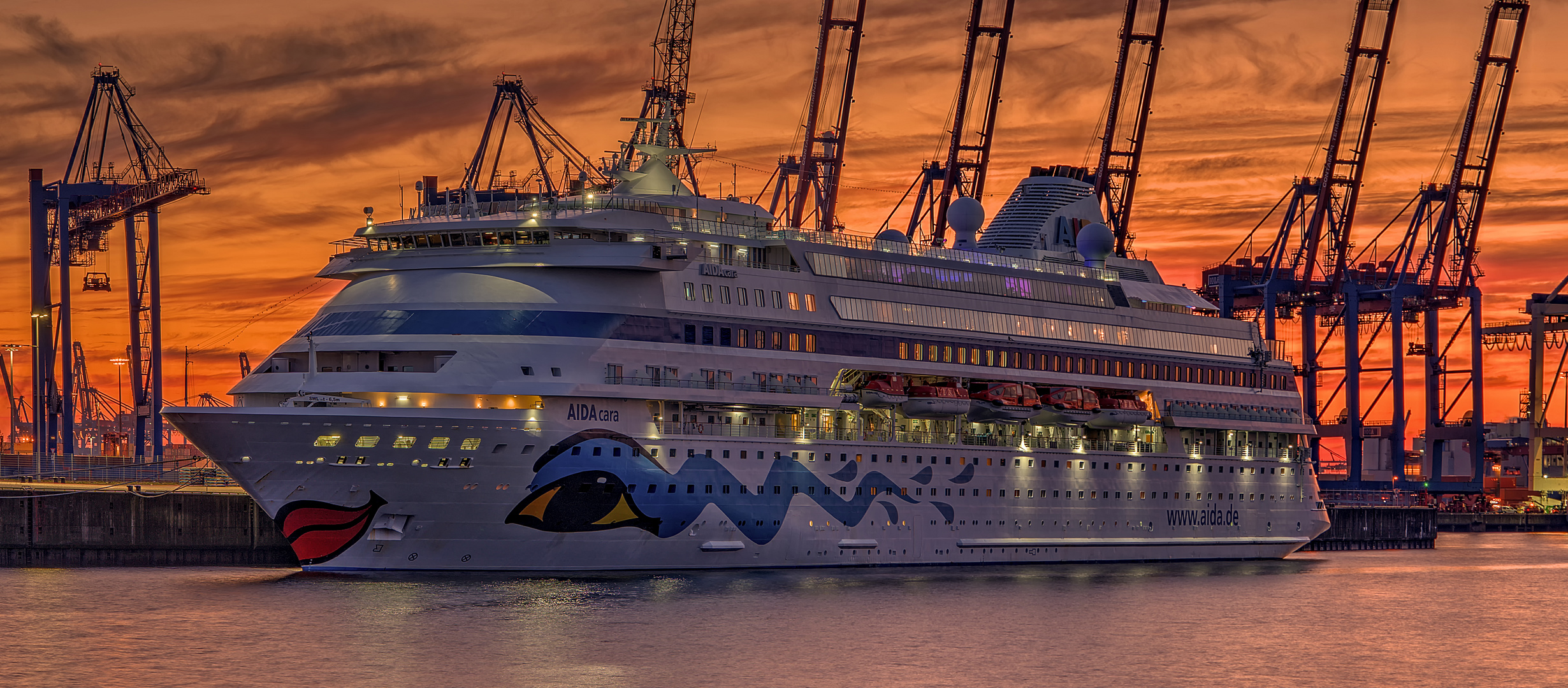 Abendrot am Terminal