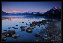 Abendrot am Thunersee