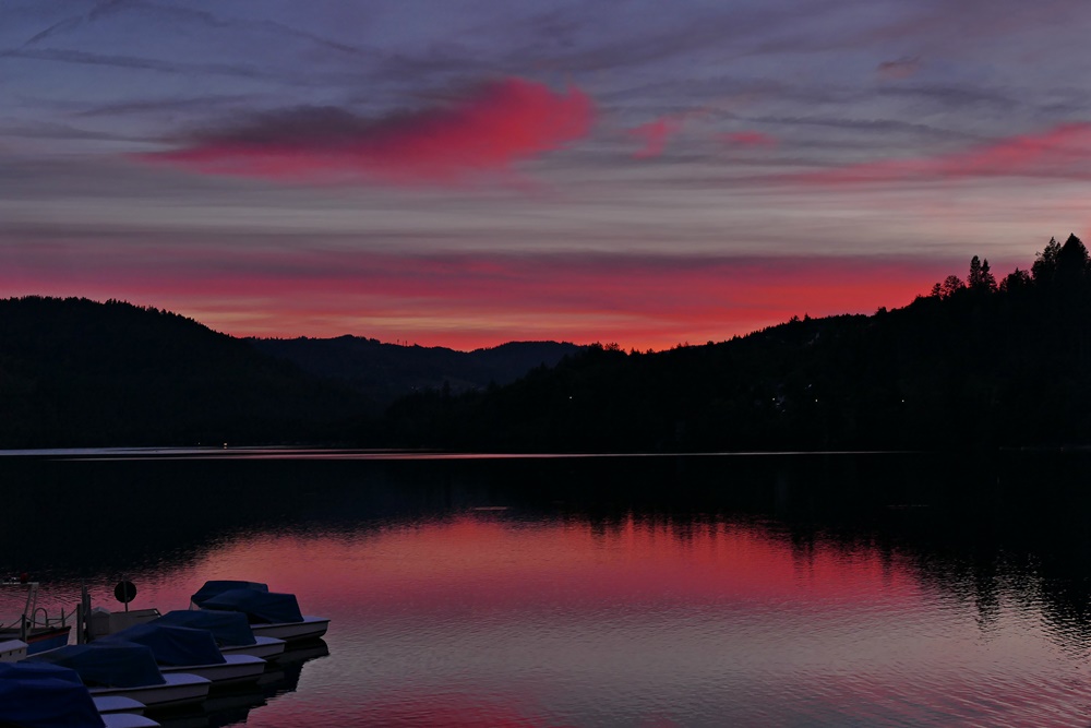 Abendrot am Titisee...