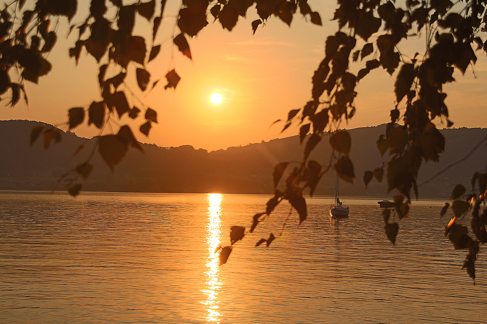 Abendrot am Traunsee