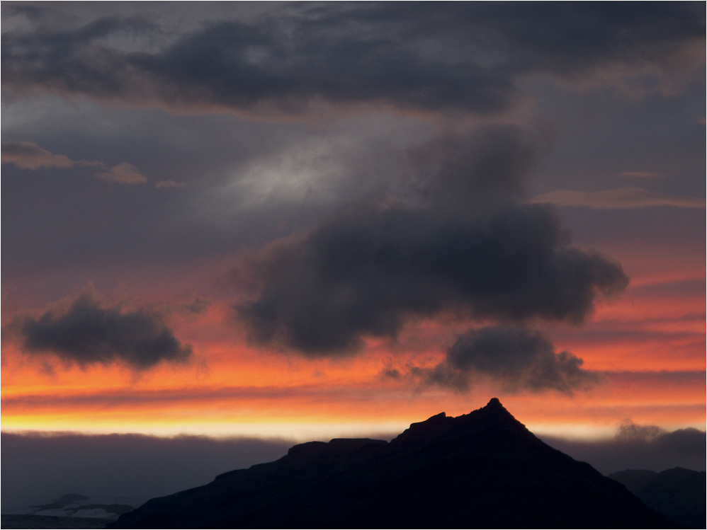 Abendrot am Vatnajökull