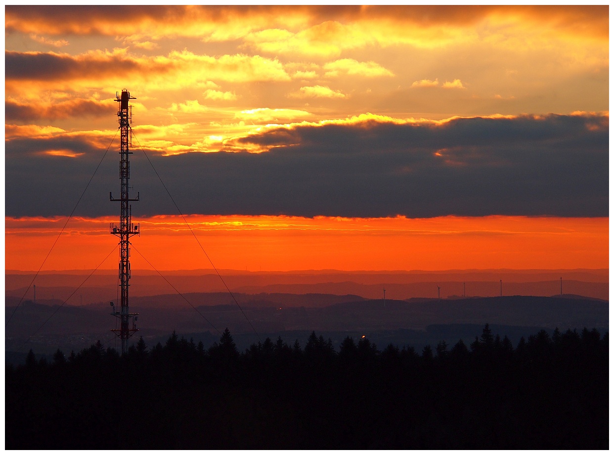 Abendrot am Waldstein