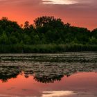 Abendrot am Wernsdorfer See