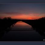 Abendrot am Wesel-Datteln-Kanal bei Dorsten