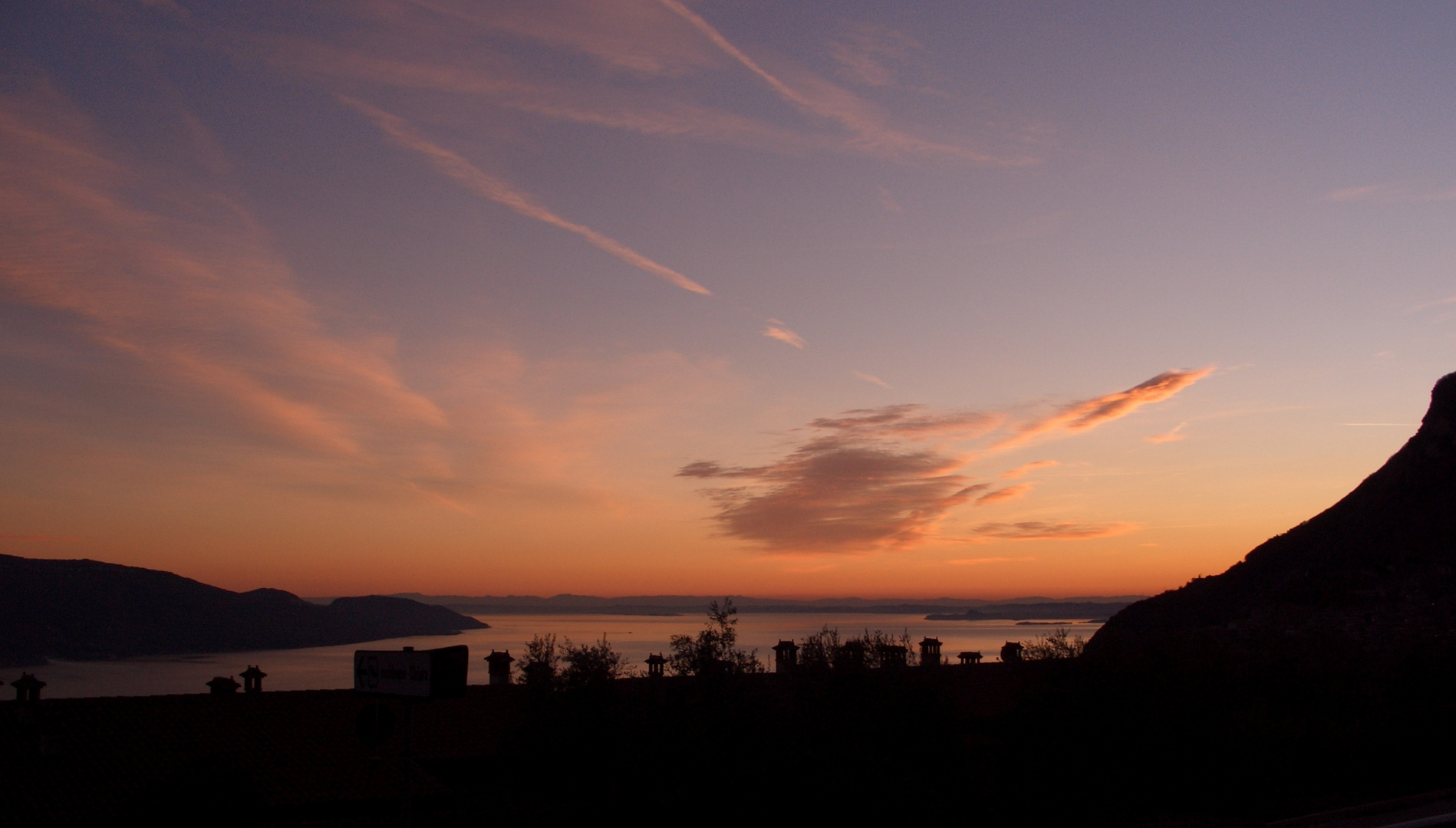 Abendrot am Westufer