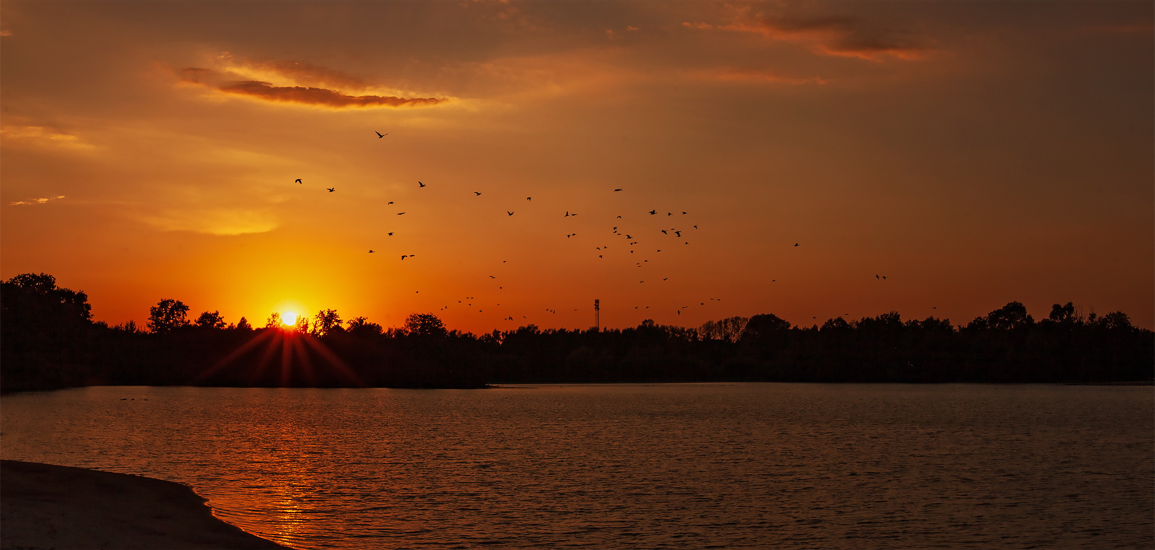 Abendrot am Zachariassee 001