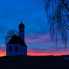 Abendrot an der Kapelle