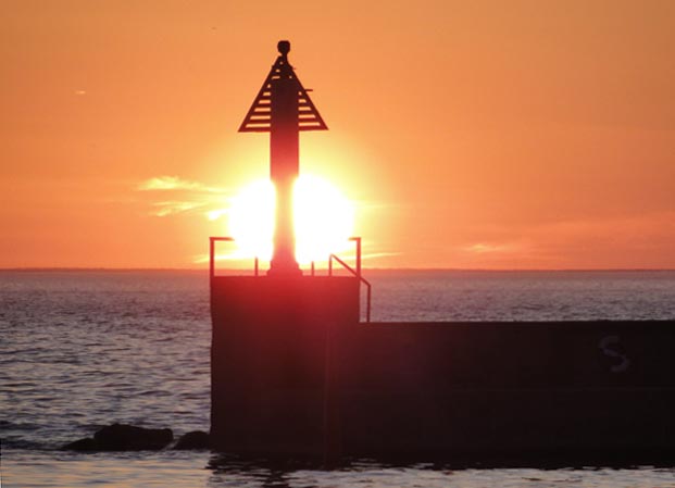 Abendrot an der Ostsee