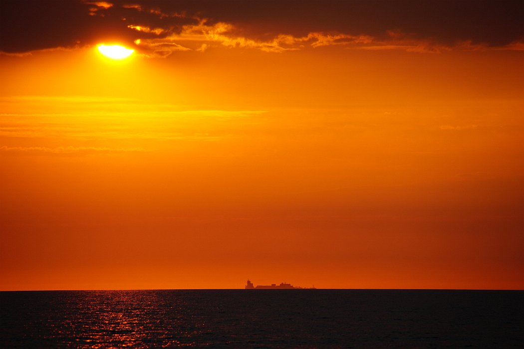 Abendrot an der Ostsee