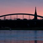 Abendrot an der Waldschlösschenbrücke