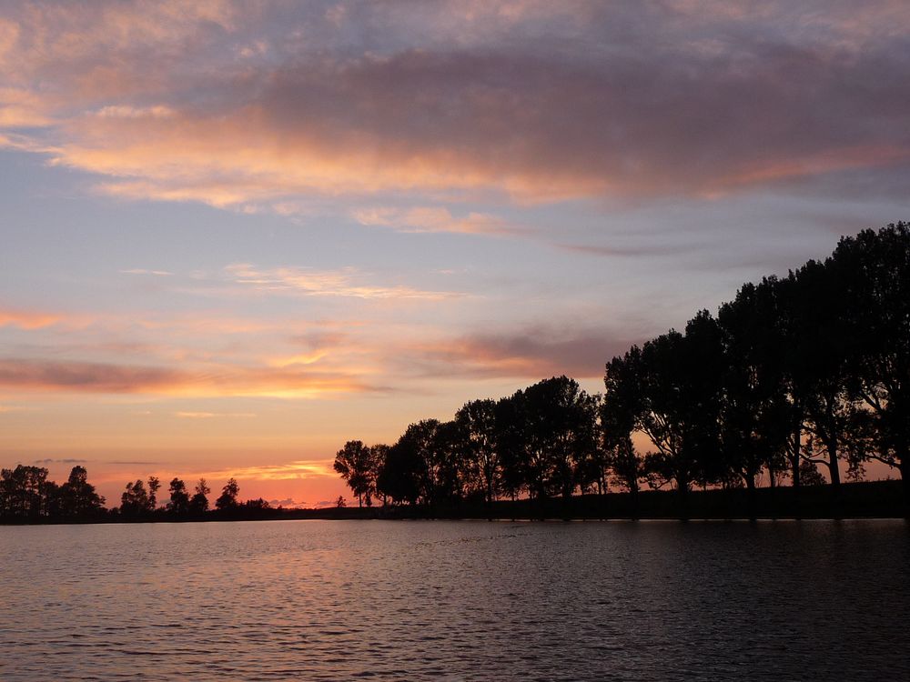 Abendrot auf der Eider