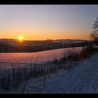 Abendrot auf Schnee