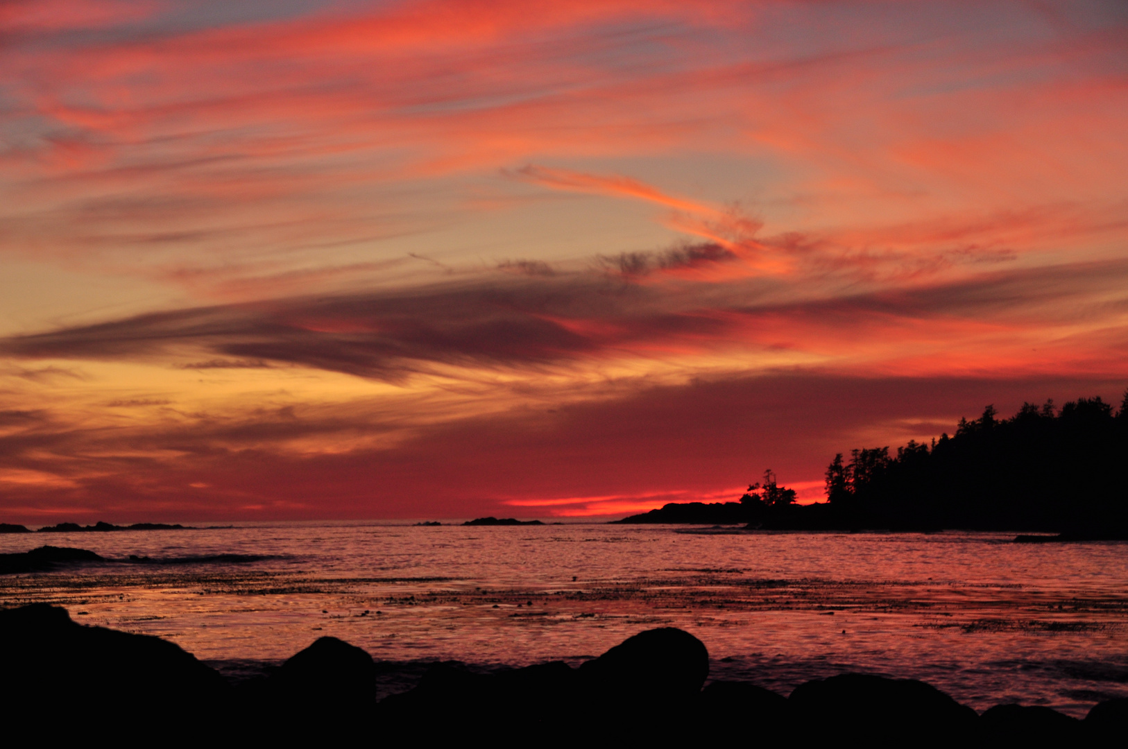 Abendrot auf Vancouver Island