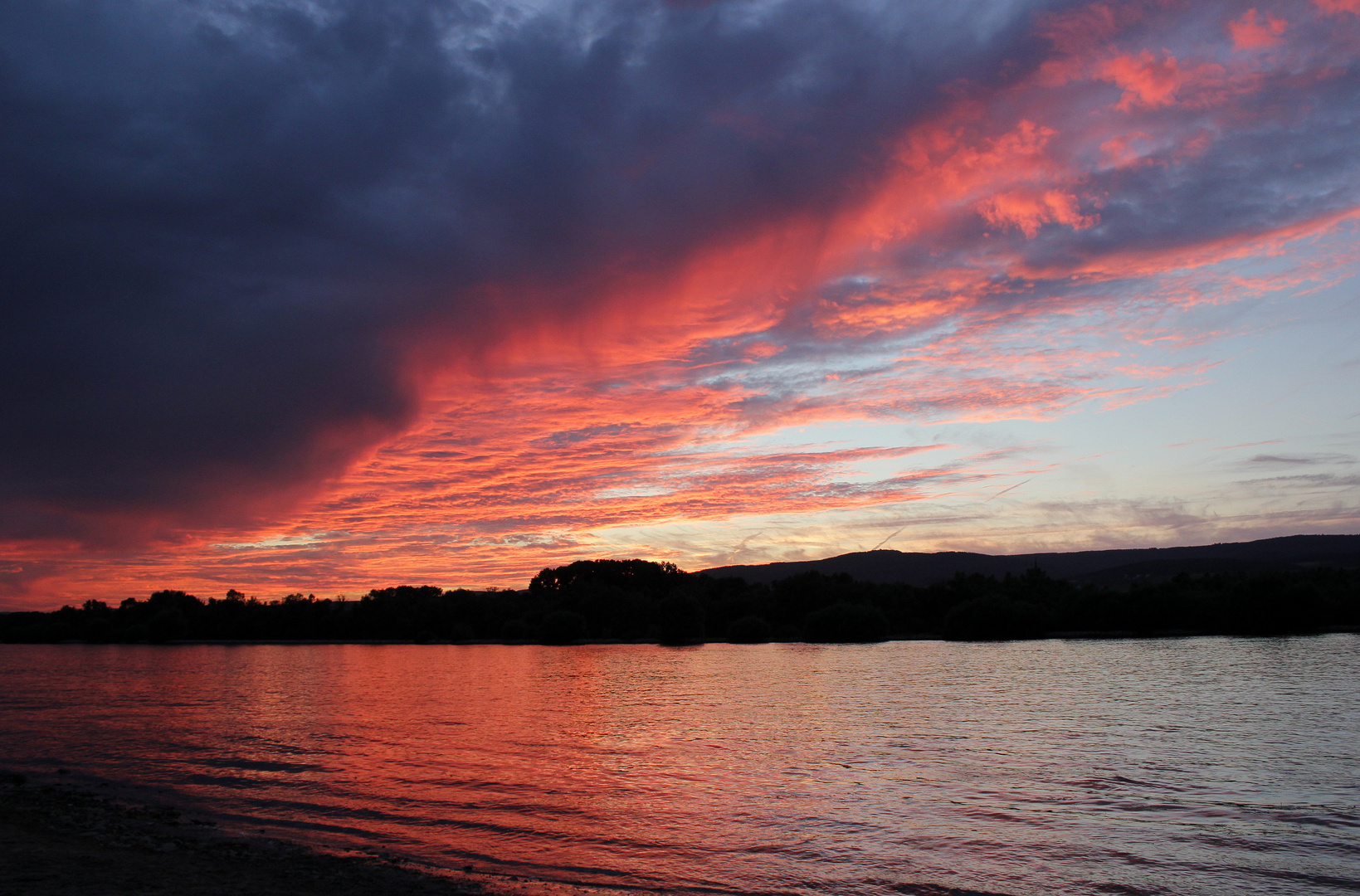 Abendrot bei Heidenfahrt am 22.08.12