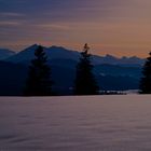 Abendrot Berner Alpen