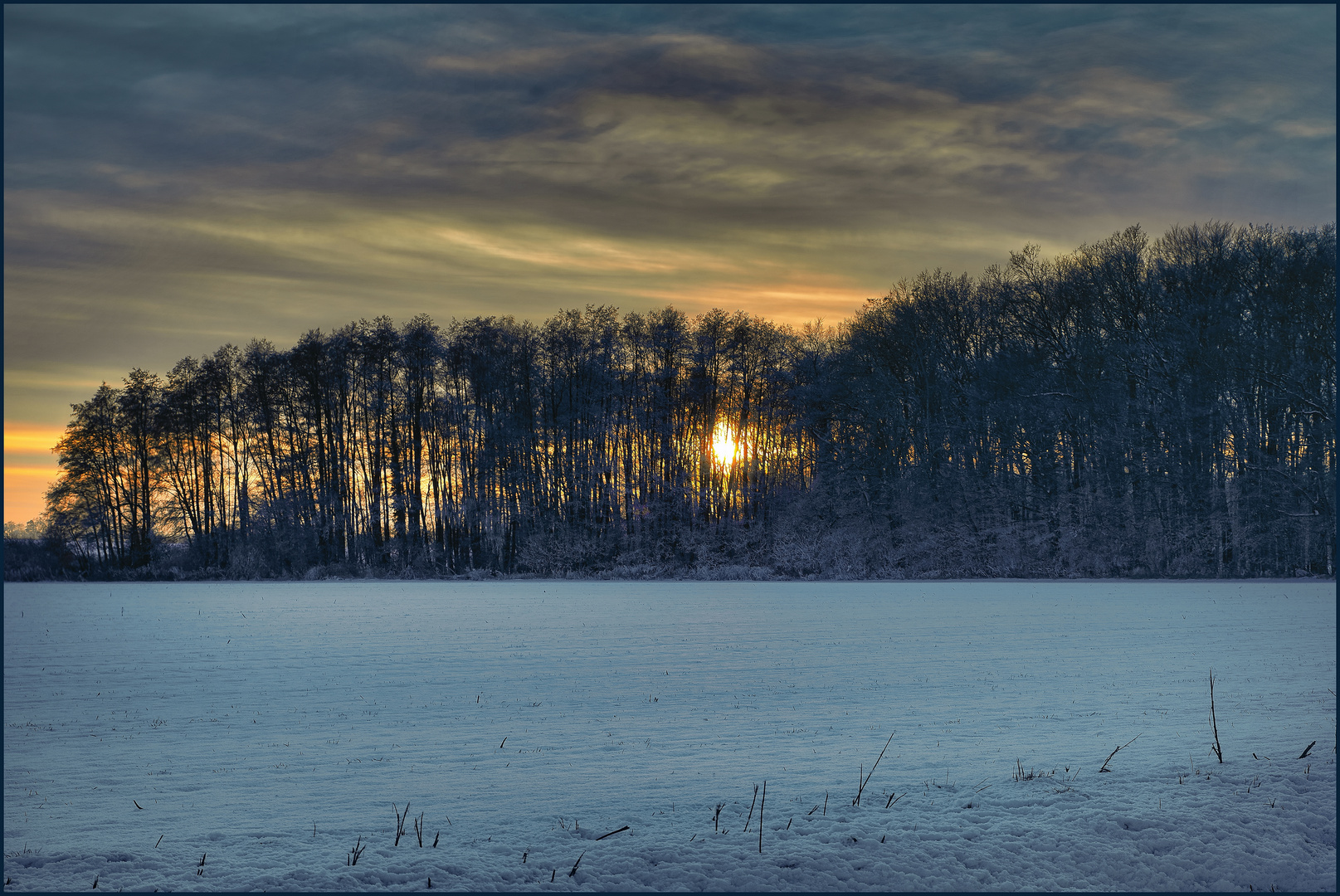 Abendrot gefiltert