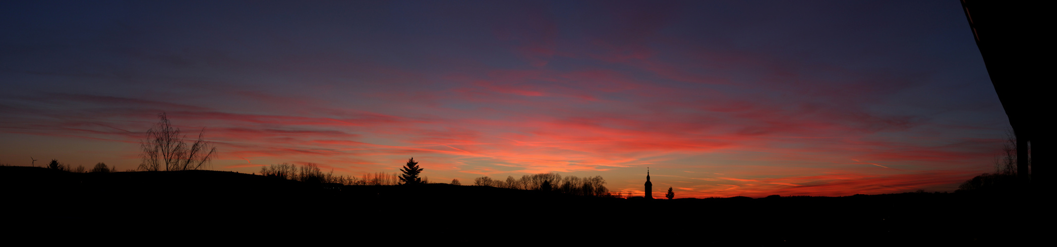 Abendrot, gut Wetter droht!