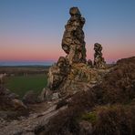 Abendrot hinter der Teufelsmauer