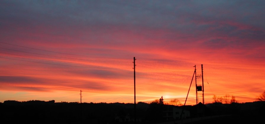 Abendrot im Aargau